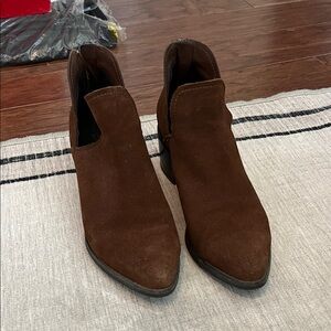 Blondo Brown Suede Ankle Booties